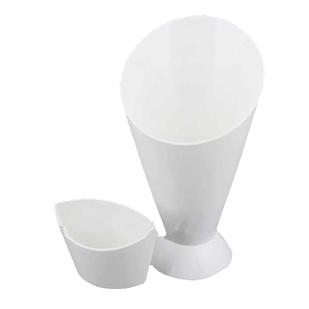 Kitchen Serving Tool Snack Cone Stand + Dip Holder For Chips Finger Food Sauce White Fries Dip and Cone Cup Snack Holder Serving